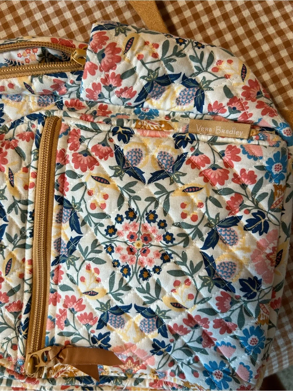 Vera Bradley Floral Quilted Mini Backpack